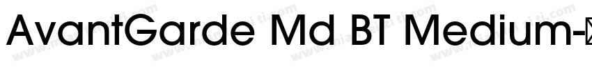 AvantGarde Md BT Medium字体转换